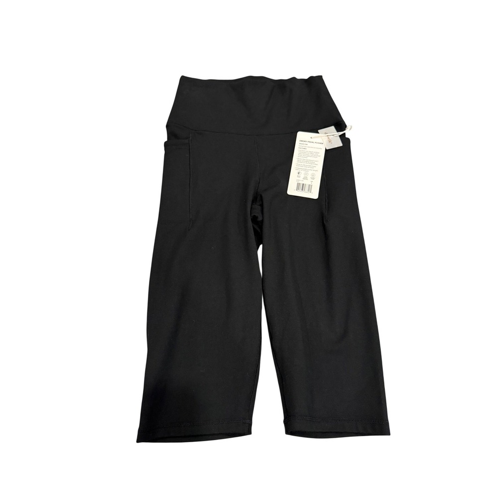 Balance Collection Emory Pedal Pusher Black Cropped Leggings Side Pockets Size S